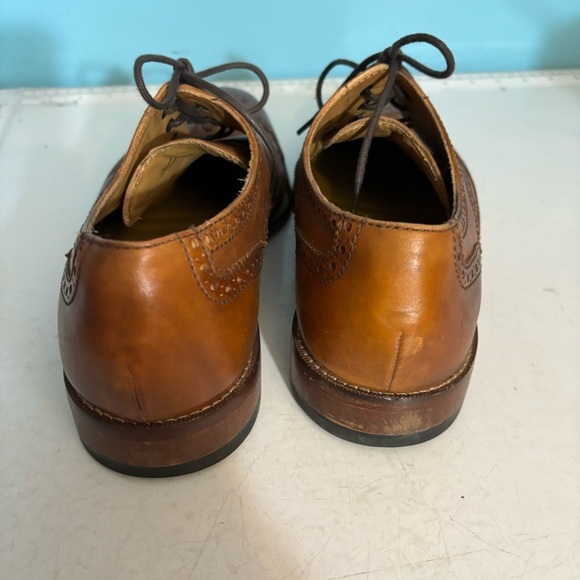 Cole Haan men’s tan leather wingtip oxfords in size 10.5 C09303 - Picture 6 of 12